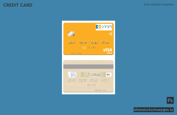Beispielvorschau der Lao China Bank Visa-Debitkarte